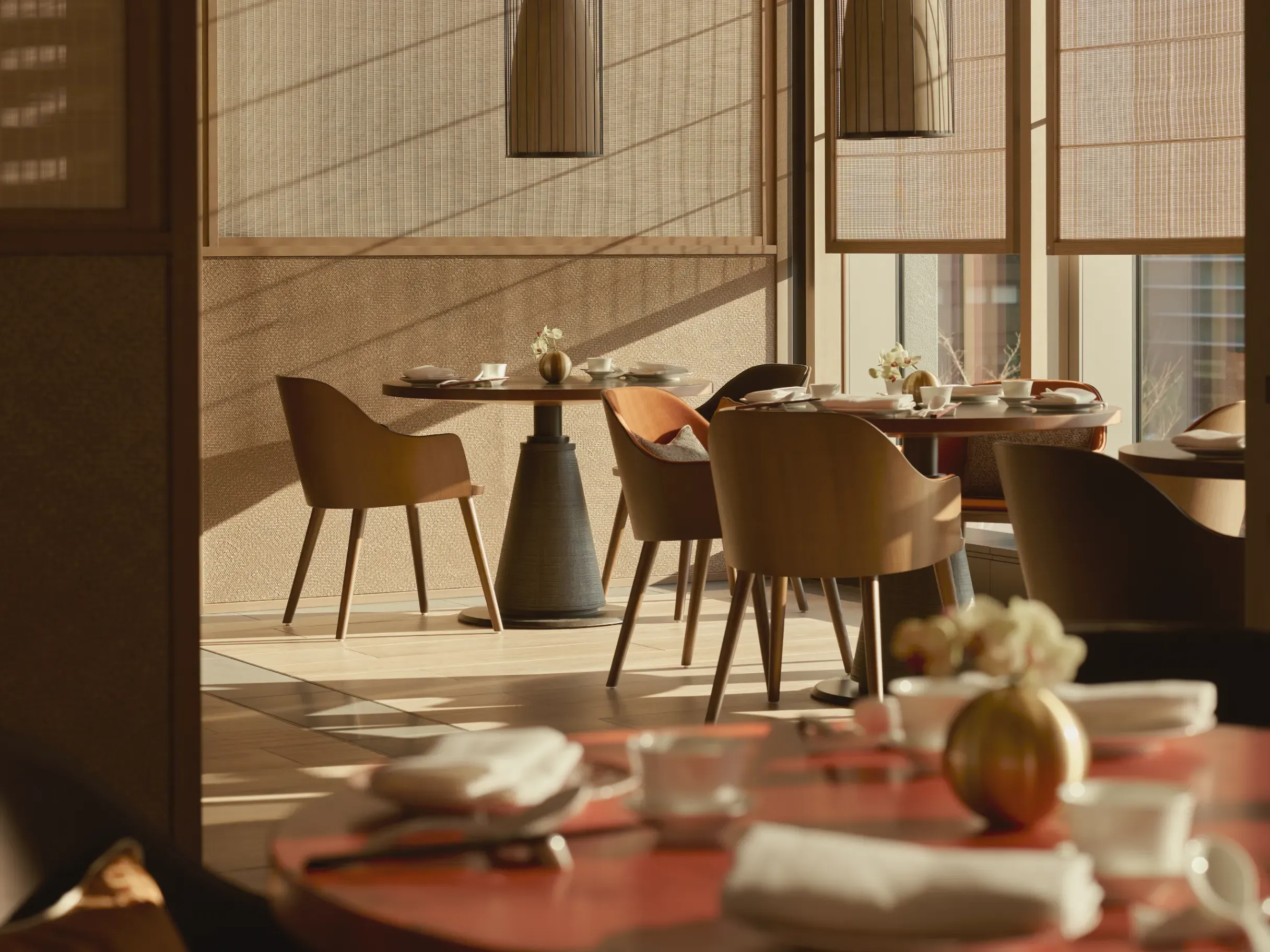 Chic, light-filled restaurant - Janu Tokyo, Japan
