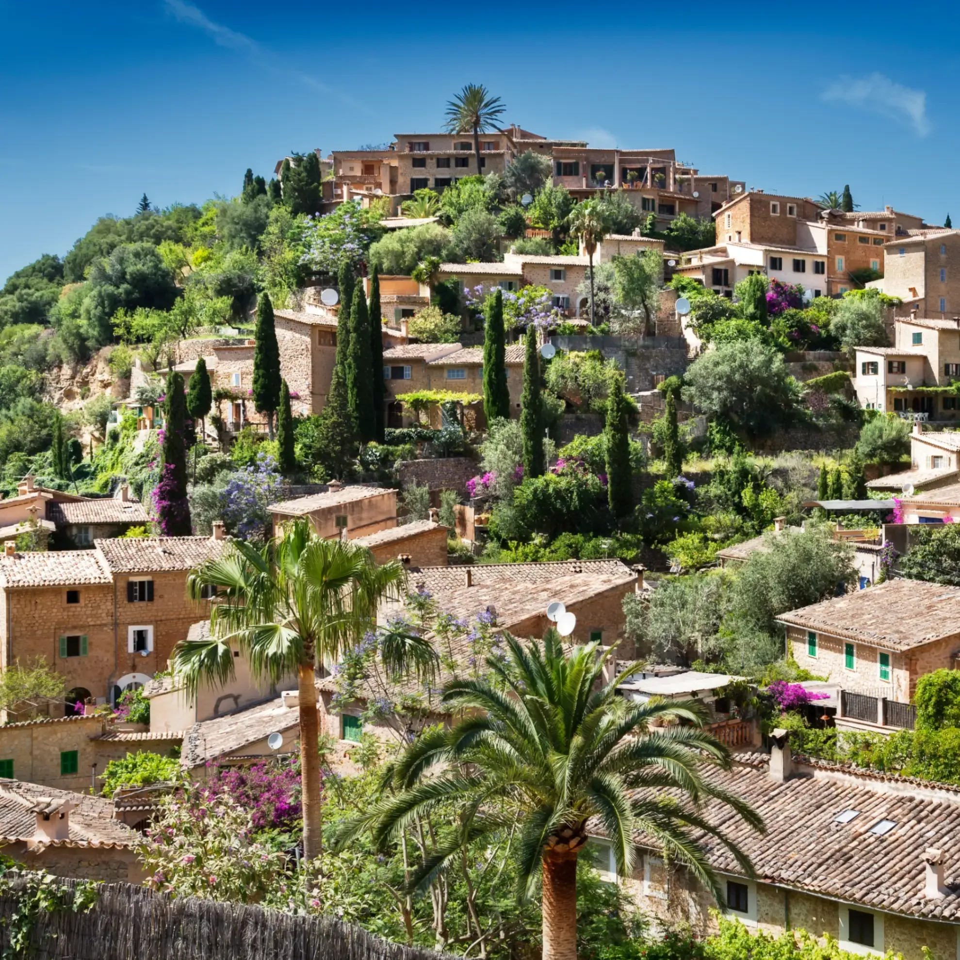 Panoramic view over Mallorca.