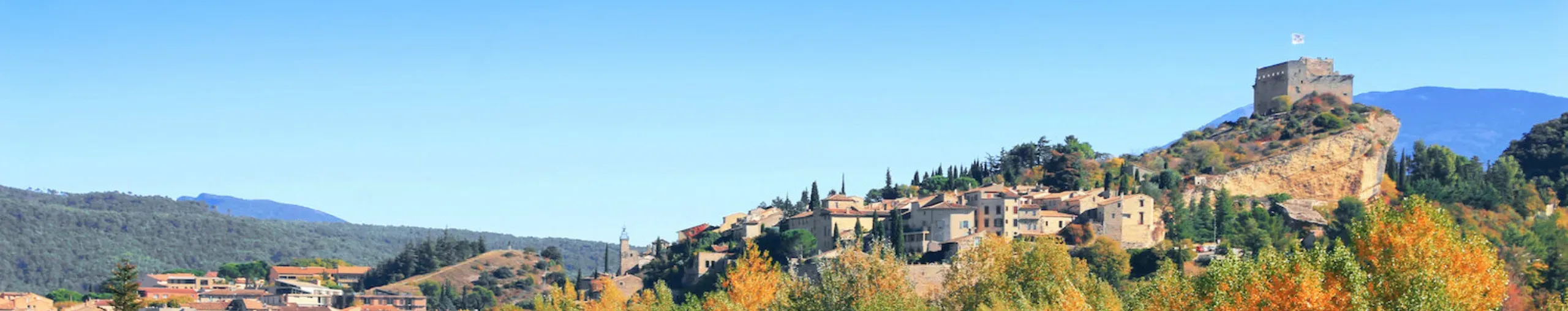 Autumn colours in Vaison-la-Romaine, Provence. 