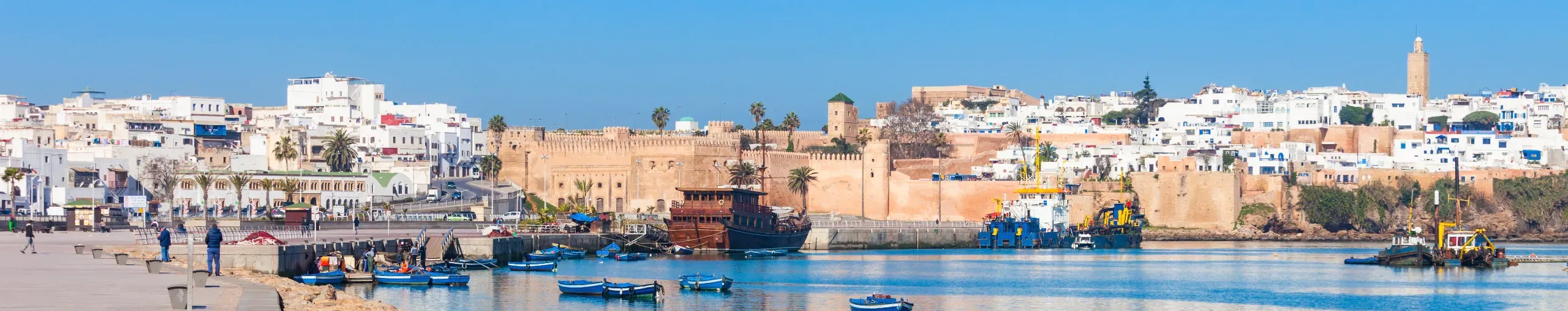 The Medina in Rabat in the sunshine, Morocco. 