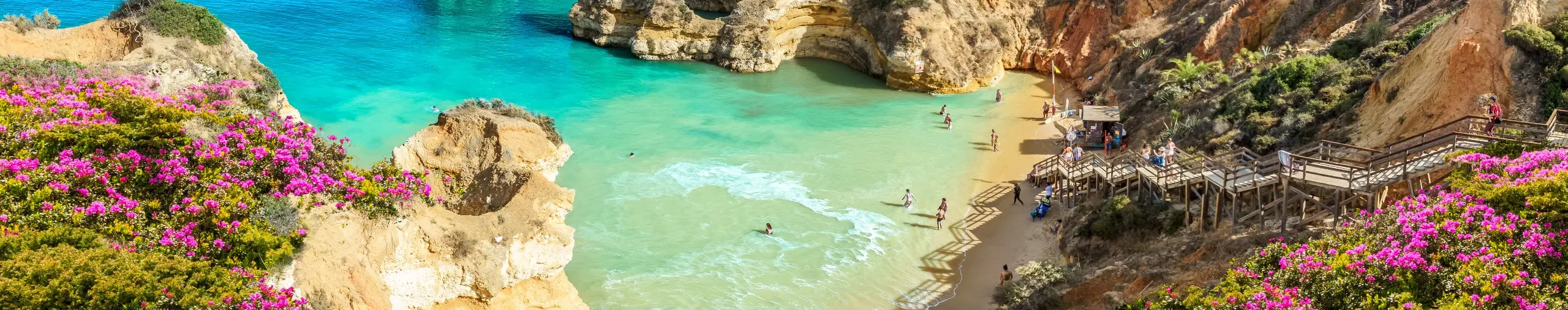 Beautiful Praia do Camilo cove in Portugal. 