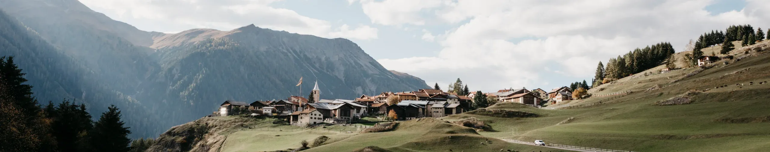Engadine village in Graubünden. 