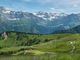 The Swiss Alps at Champery in the summer. 