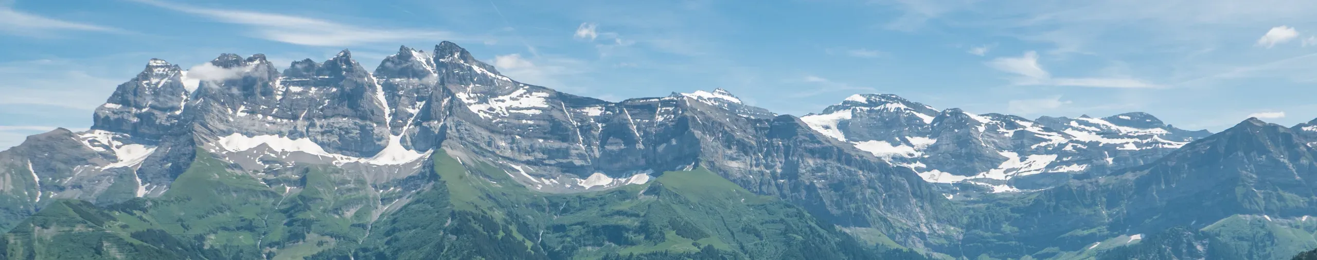 The Swiss Alps at Champery in the summer. 